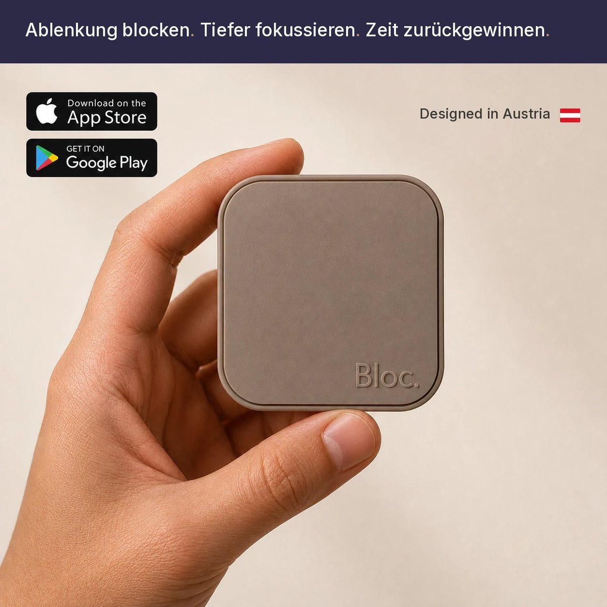 Bloc. – Fokus-Gerät mit App
